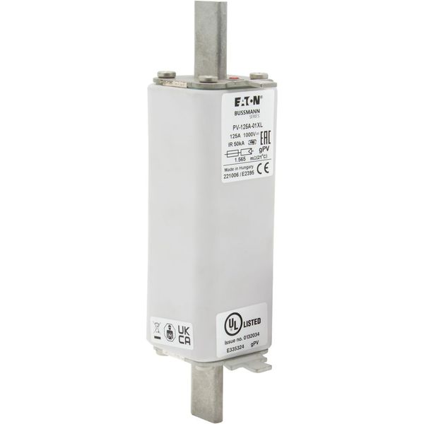 Fuse-link, high speed, 63 A, DC 1000 V, 01XL, gPV, UL, IEC, bolt-in image 4