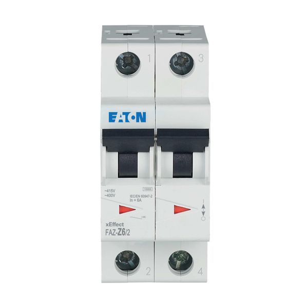 Miniature circuit breaker (MCB), 6 A, 2p, characteristic: Z image 6