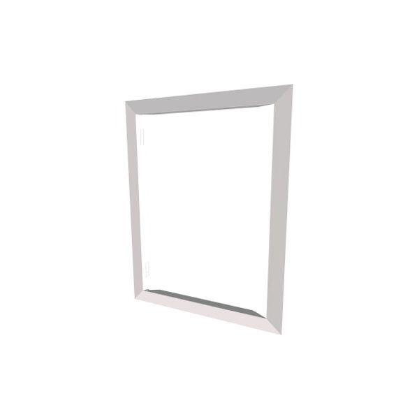 Replacement frame, flush, white, 2-row for KLV-UP (HW) image 1