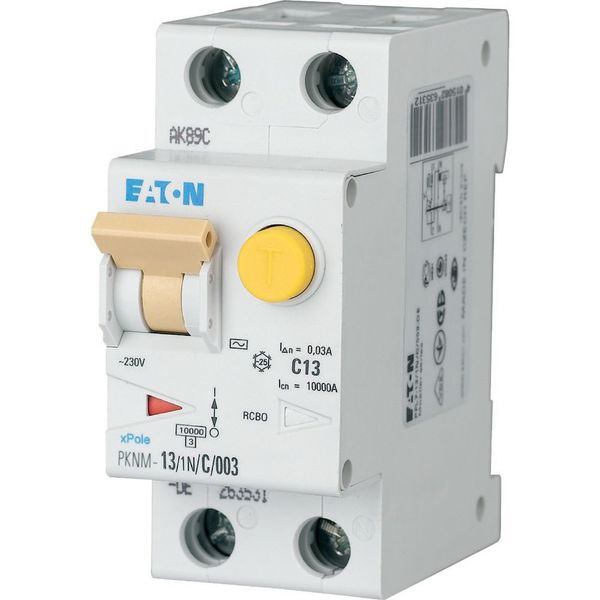 RCD/MCB combination, 13 A, 30 mA, MCB trip characteristic: B, 1p+N, RCD trip characteristic: A image 11