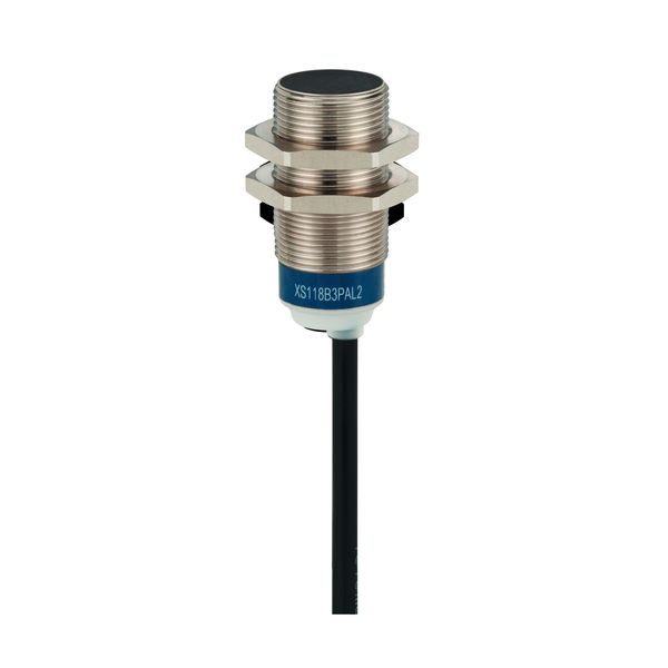 Inductive proximity sensors XS, inductive sensor XS6 M18, L62mm, brass, Sn8mm, 12...48 VDC, cable 5 m image 1