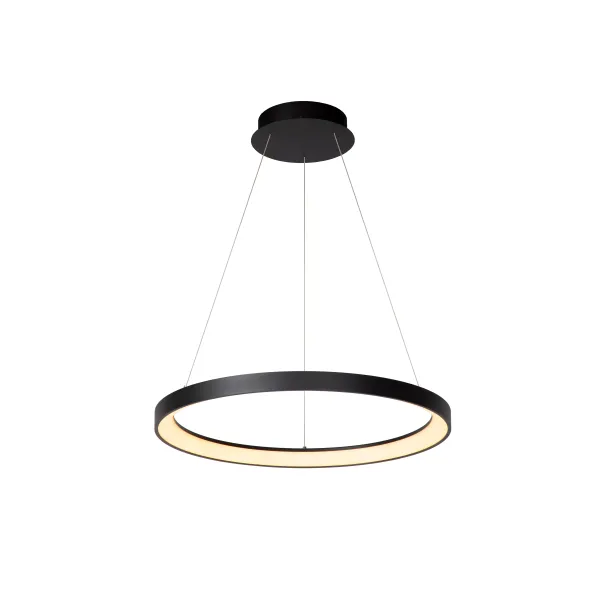 Lucide VIDAL - Pendant light - Ø 58 cm - LED Dim. - 1x48W 2700K - Black image 1