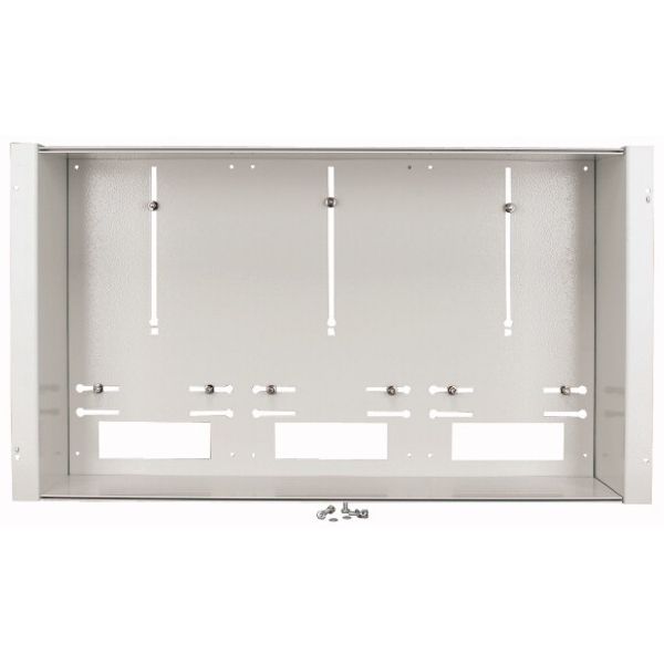 Meter trough H=400mm, 4 meter mounting units, for housing width 1000mm, white image 1