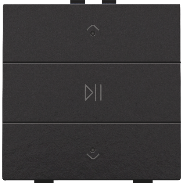 Single audio control with LEDs for Niko Home Control, piano black coat image 1