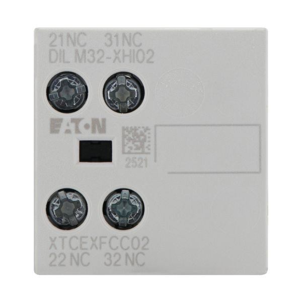 Auxiliary contact module, 2 pole, Ith= 16 A, 2 NC, Front fixing, Screw terminals, DILM7-10 - DILM38-10 image 8