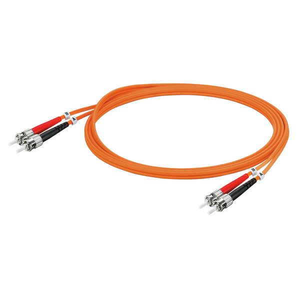 (Assembled) Fibre-optic data cable, ZIPCORD, ST IP 20, ST IP 20, LSZH, image 1