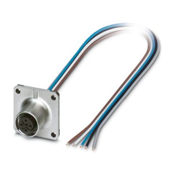 SACC-SQ-M12FSB-5CON-25F/0,5X - Device connector front mounting image 1