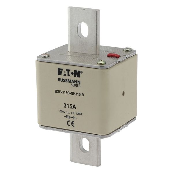 Fuse-link, high speed, 315 A, DC 1000 V, NH3, 71 x 76 x 150 mm, gBat, IEC, bolted connection image 16