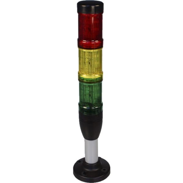 Complete device,red-yellow-green, LED,24 V,including base 100mm image 1