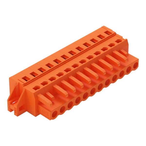 1-conductor female connector CAGE CLAMP® 2.5 mm² orange image 1