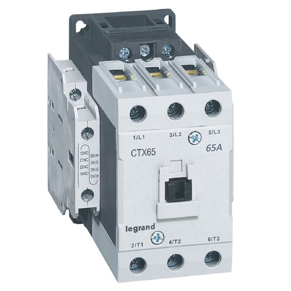 3-pole contactors CTX³ 65 - 65 A - 230 V~ - 2 NO + 2 NC - lug terminals image 2