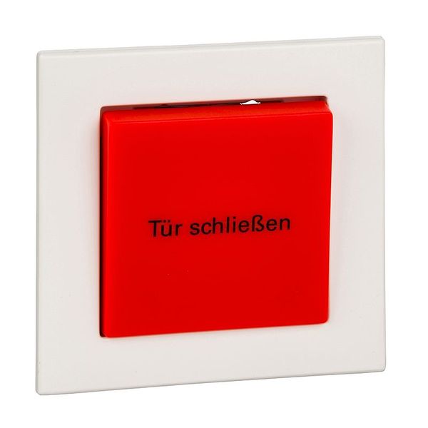 Release button for hold-open system 1 NO contact 1-pole + 1 NC contact 1-pole polar white, M-PLAN image 1