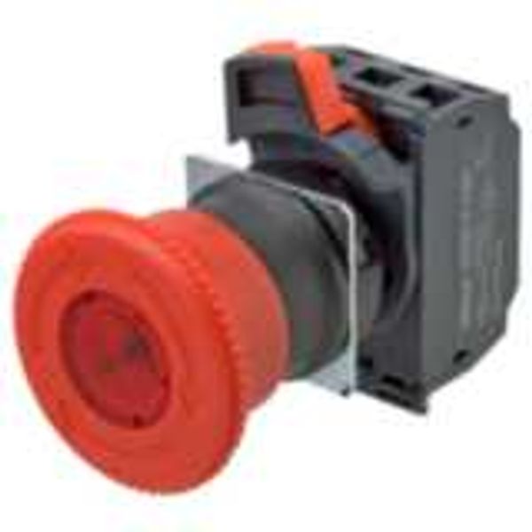 Emergency stop switch,Push-in, 24 VAC/DC illuminated, 40 mm dia, push- image 2