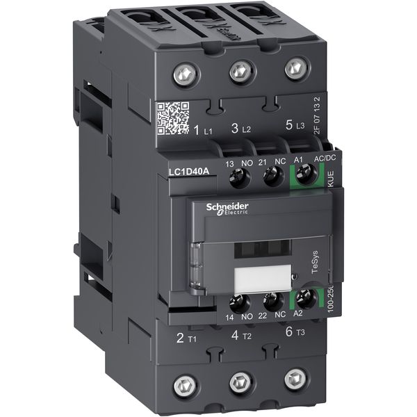 TeSys Deca contactor 3P 65A AC-3/AC-3e up to 440V coil 24V DC EverLink image 1