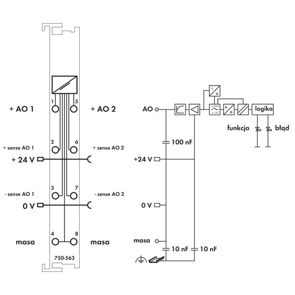 2-channel analog output 0/4 … 20 mA 16 bits light gray image 7