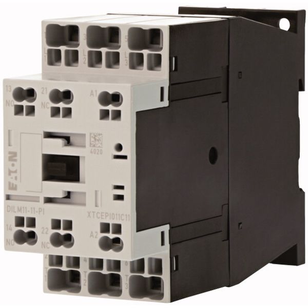 Contactor, 3 pole, 380 V 400 V 5 kW, 1 N/O, 1 NC, RDC 24: 24 - 27 V DC, DC operation, Push in terminals image 2