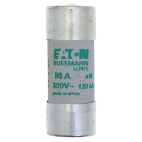 Fuse-link, LV, 80 A, AC 500 V, 22 x 58 mm, aM, IEC, with striker image 4