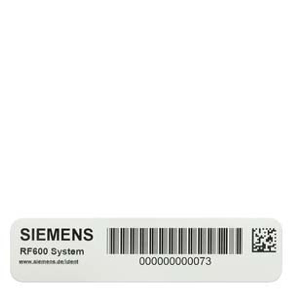 SIMATIC RF630L (special version) SmartLabel PET; 105x 25 mm; strongly adhesive on plastic ISO 18000-6C EPC Class 1 GEN 2 frequency 860 to 960 MHz Chip image 1
