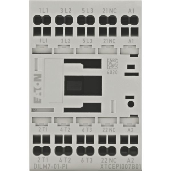 Contactor, 3 pole, 380 V 400 V 3 kW, 1 NC, 230 V 50/60 Hz, AC operation, Push in terminals image 22