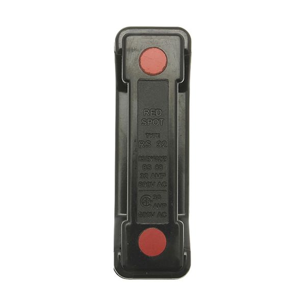 Fuse-holder, LV, 32 A, AC 690 V, BS88/A2, 1P, BS, back stud connected, black image 9