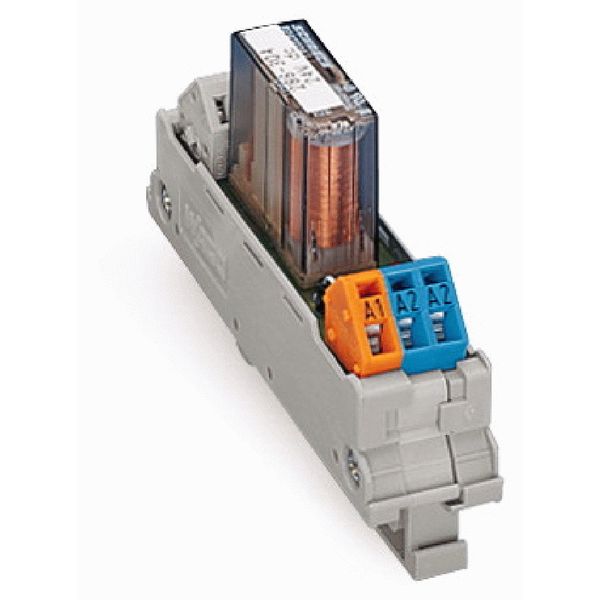 Relay module Nominal input voltage: 24 VDC 1 changeover contact gray image 2