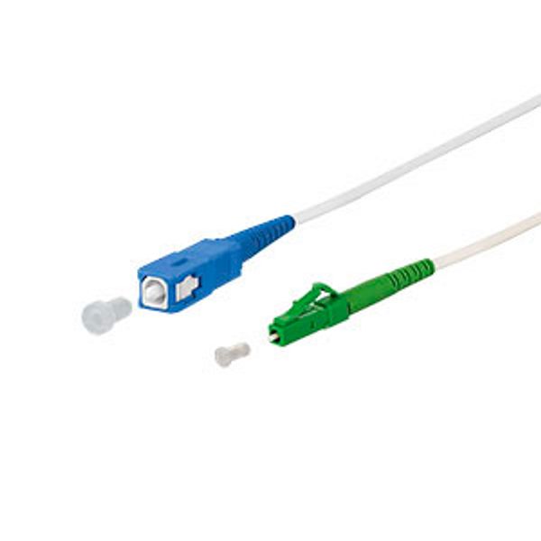 OpDAT patch cord SC-S/LC-S APC OS2, white, 2.0 m image 3