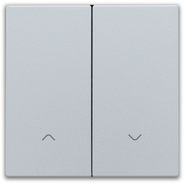 Finishing set for double electronic roll-down shutter switch, sterling image 1