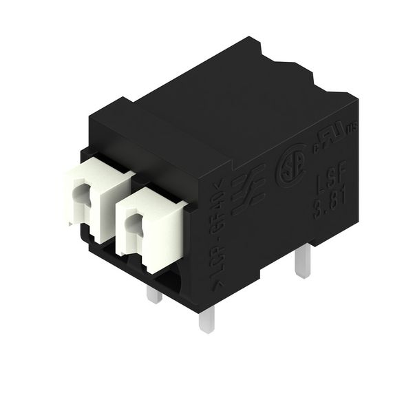 PCB terminal, 3.81 mm, Number of poles: 2, Conductor outlet direction: image 1