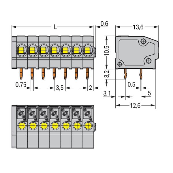 805-113 PCB terminal block; push-button; 1.5 mm² image 7