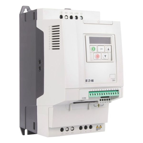 Variable frequency drive, 400 V AC, 3-phase, 14 A, 5.5 kW, IP20/NEMA 0, Radio interference suppression filter, 7-digital display assembly image 5