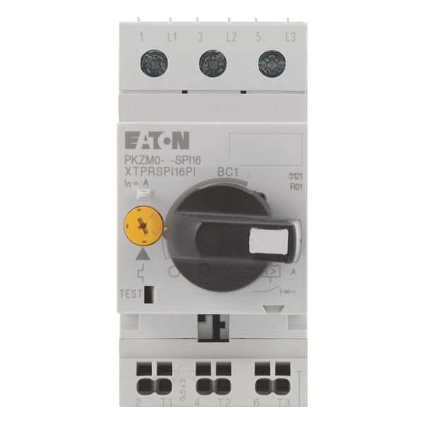 Motor-protective circuit-breaker, 0.1 - 0.16 A, Feed-side screw terminals/output-side push-in terminals image 1