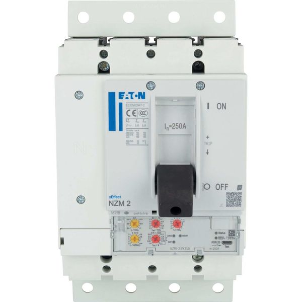 NZM2 PXR20 circuit breaker, 250A, 4p, plug-in technology image 8