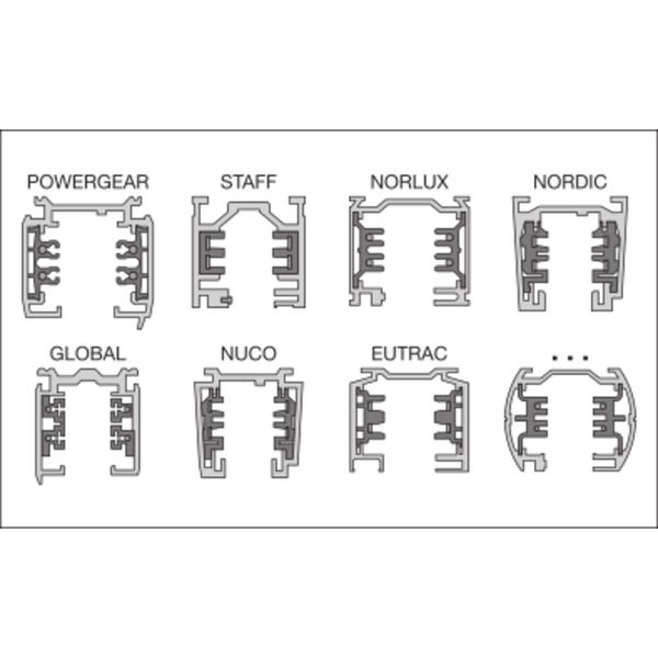 TRACKLIGHT SPOT D75 25W 25 W 3000 K 90RA NFL BK image 21