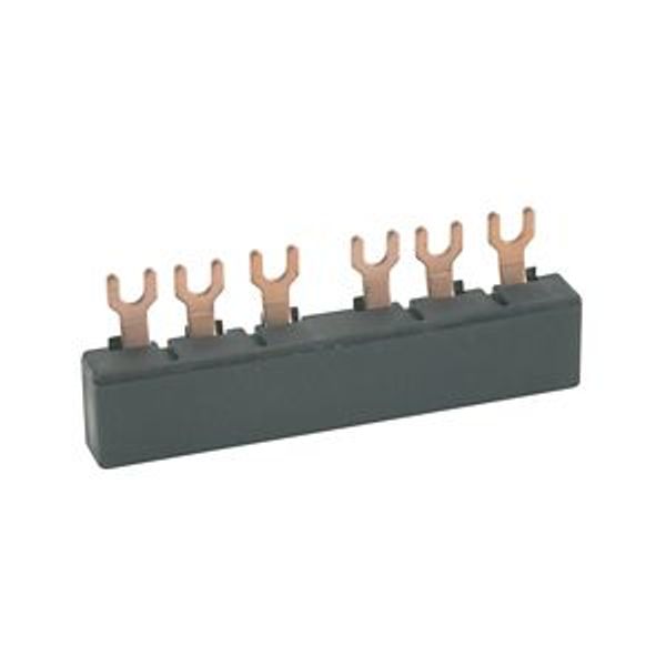 Three-phase busbar link, Circuit-breaker: 4, 180 mm, For PKZM0-... or PKE12, PKE32 without side mounted auxiliary contacts or voltage releases image 8