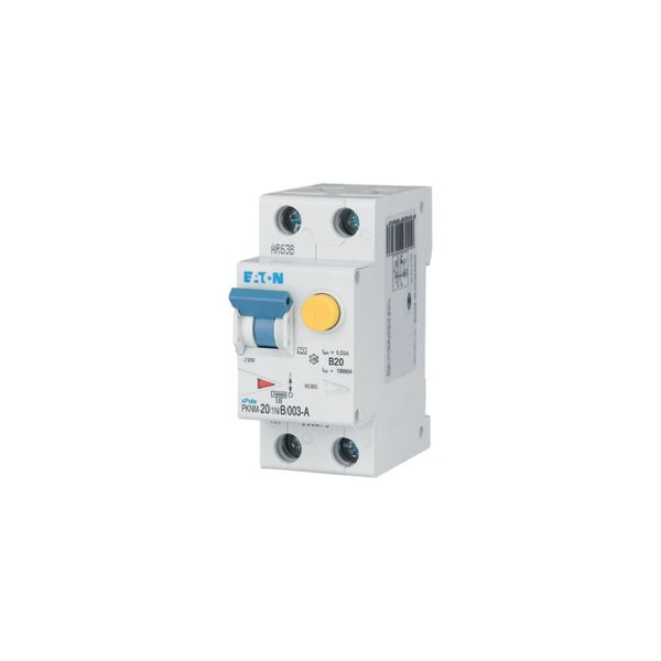 RCD/MCB combination, 20 A, 30 mA, MCB trip characteristic: B, 1p+N, RCD trip characteristic: A image 30