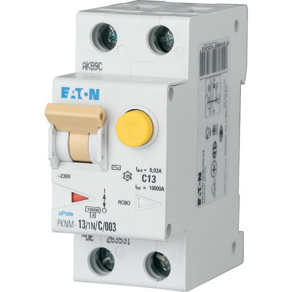 RCD/MCB combination, 13 A, 300 mA, MCB trip characteristic: B, 1p+N, RCD trip characteristic: A image 28