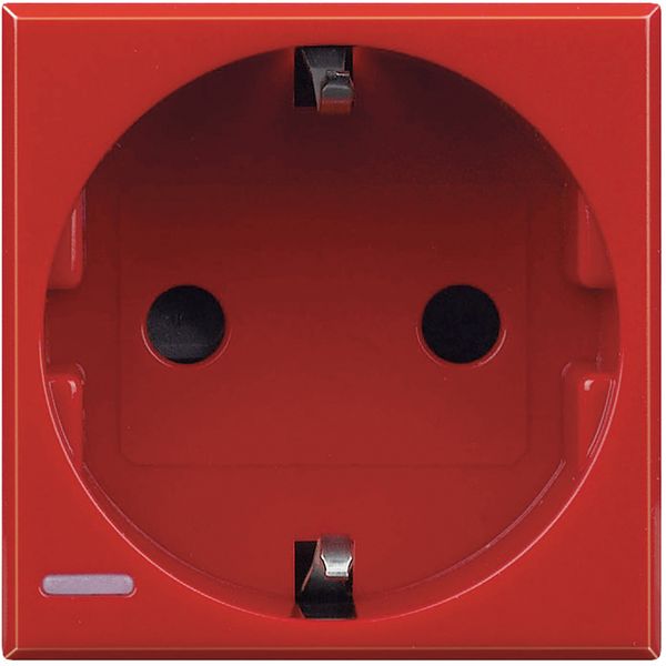 SOCKET 2P+E 16A GER RED image 1