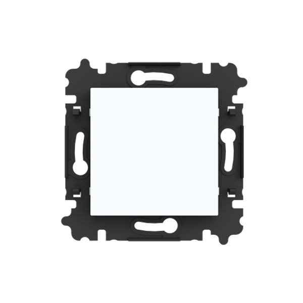 3902H-A00001 03W Cable Outlet / Blank Plate / Adapter Ring Blind plate None white - Levit image 1