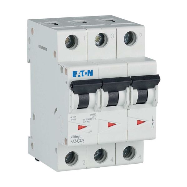 Miniature circuit breaker (MCB), 4 A, 3p, characteristic: C image 11