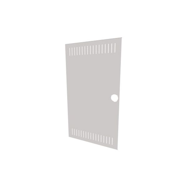 Replacement door, with vents,, white, 3-row, for flush-mounting (hollow-wall) compact distribution boards image 1