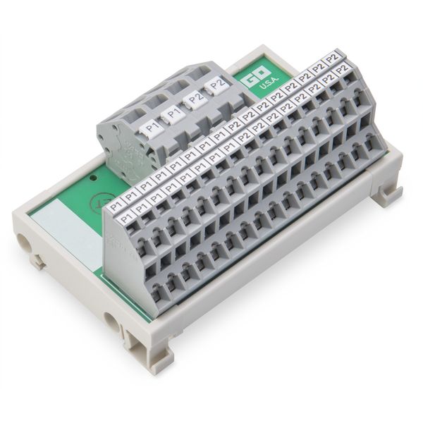 830-800/000-307 Potential distribution module; 2 potentials; with 2 input clamping points each image 2