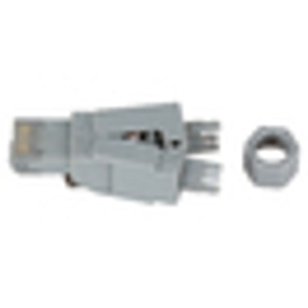 RJ45 plug C6a UTP, on-site installable,f.solid wire,straight image 11