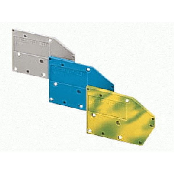 End plate snap-fit type 1.5 mm thick green-yellow image 2