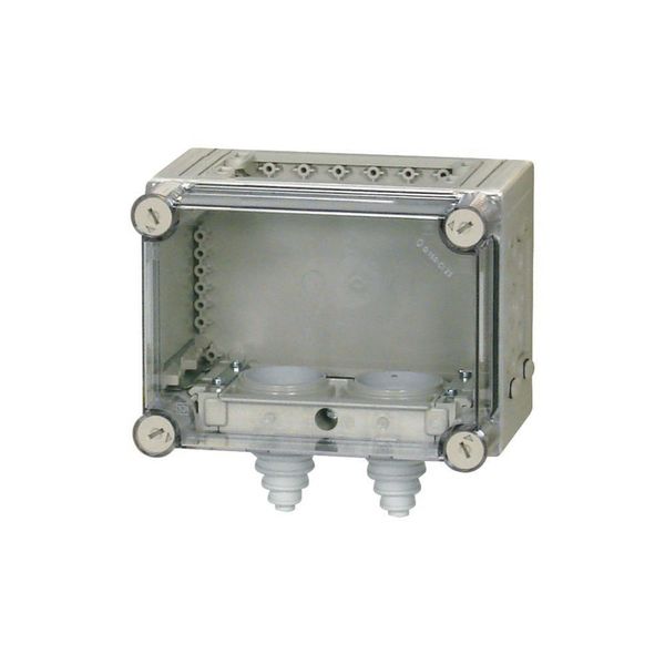 Panel enclosure, with gland plate and cable glands, HxWxD=187.5x250x175mm image 3