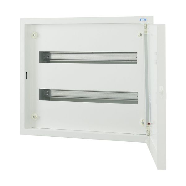 Complete flush-mounted flat distribution board, white, 24 SU per row, 2 rows, type C image 3