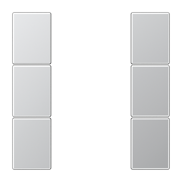 Push button KNX Cover kit-3, complete, alum. image 1