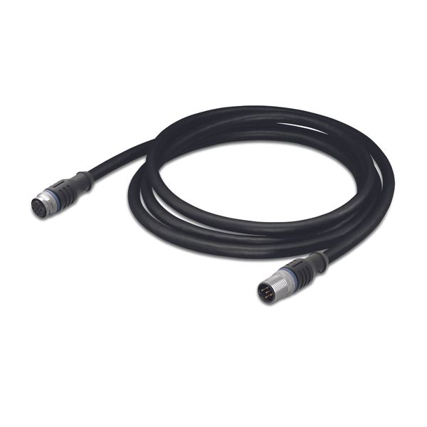 Sensor/Actuator cable M12A socket straight M12A plug straight image 1