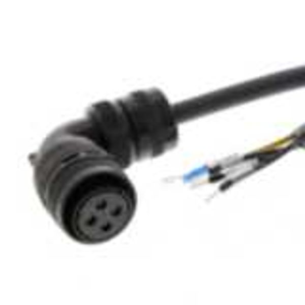 Servo motor power cable, 5 m, w/o brake, 900 W-1.5 kW image 1