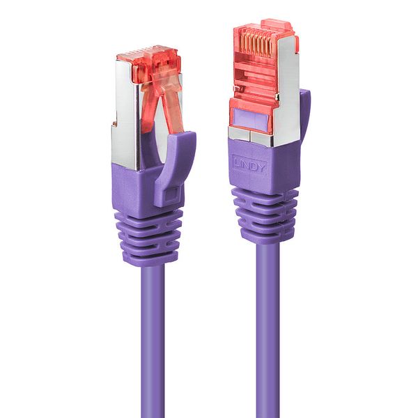 3m Cat.6 S/FTP Network Cable, Purple RJ45, M/M, 250MHz, Copper, 27AWG image 1