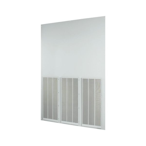 Rearwall, ventilated, HxW=2000x1350mm, IP42, grey image 6